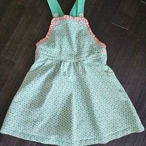 Matilda Jane Green Floral Dress with Pink Accents